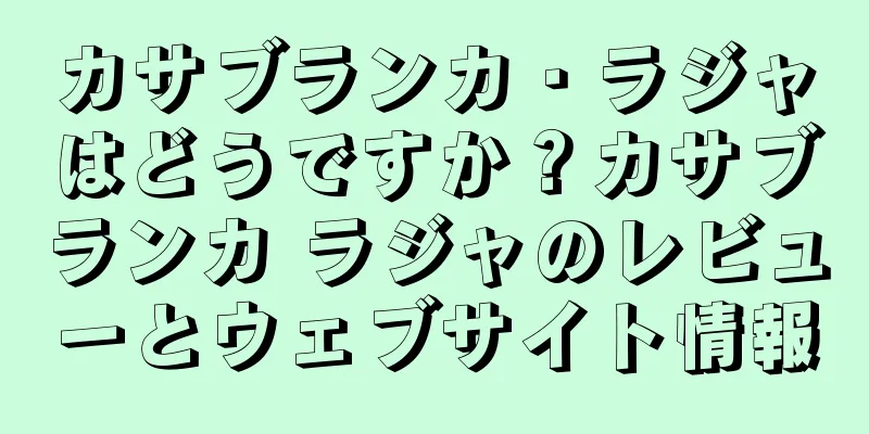 カサブランカ・ラジャはどうですか？カサブランカ ラジャのレビューとウェブサイト情報