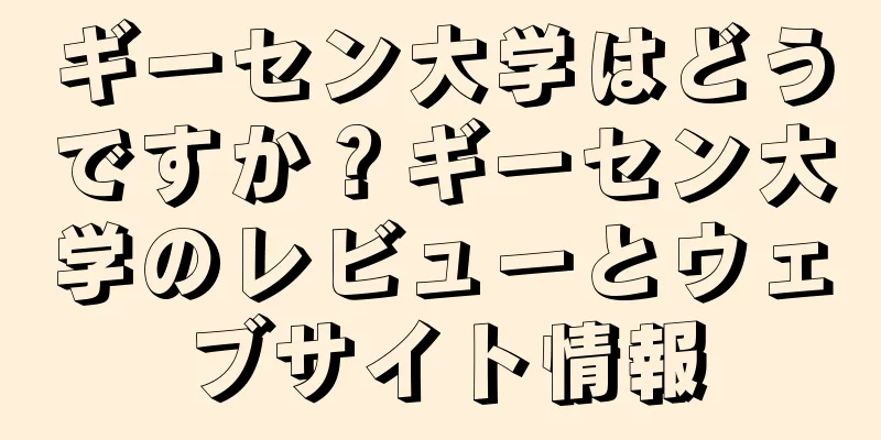ギーセン大学はどうですか？ギーセン大学のレビューとウェブサイト情報
