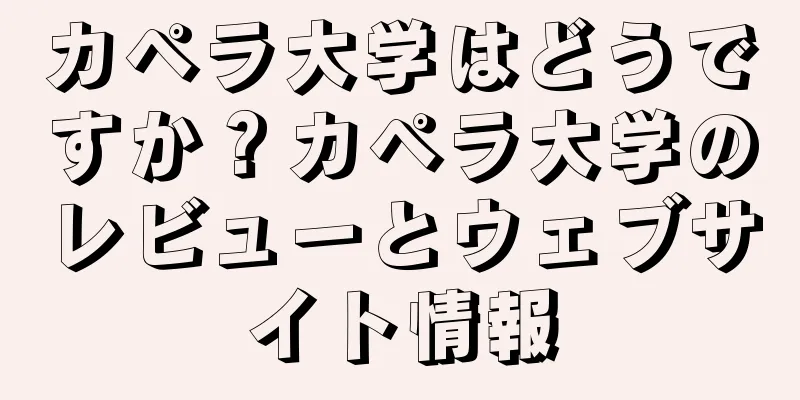 カペラ大学はどうですか？カペラ大学のレビューとウェブサイト情報