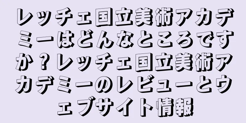 レッチェ国立美術アカデミーはどんなところですか？レッチェ国立美術アカデミーのレビューとウェブサイト情報