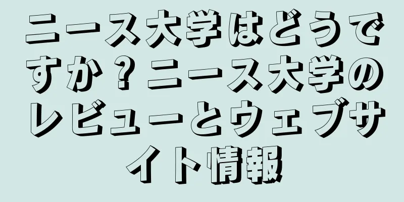 ニース大学はどうですか？ニース大学のレビューとウェブサイト情報