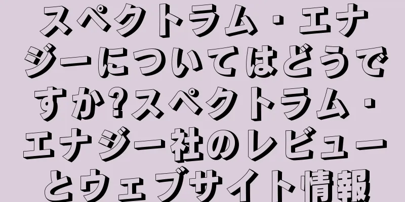 スペクトラム・エナジーについてはどうですか?スペクトラム・エナジー社のレビューとウェブサイト情報