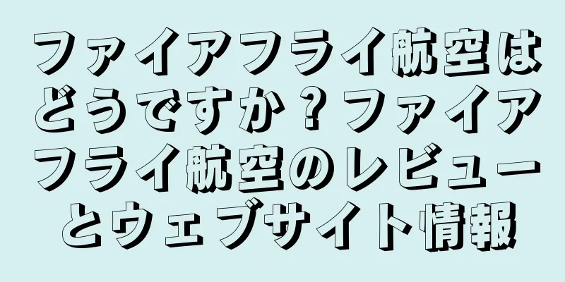 ファイアフライ航空はどうですか？ファイアフライ航空のレビューとウェブサイト情報