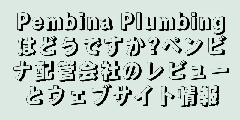 Pembina Plumbingはどうですか?ペンビナ配管会社のレビューとウェブサイト情報