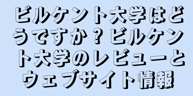 ビルケント大学はどうですか？ビルケント大学のレビューとウェブサイト情報