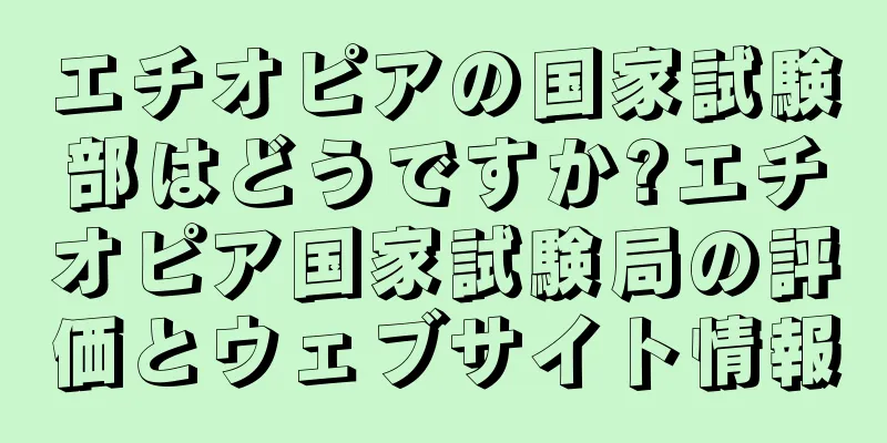 エチオピアの国家試験部はどうですか?エチオピア国家試験局の評価とウェブサイト情報