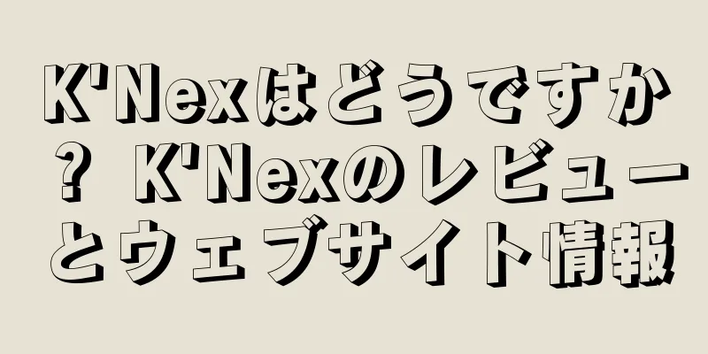 K'Nexはどうですか？ K'Nexのレビューとウェブサイト情報