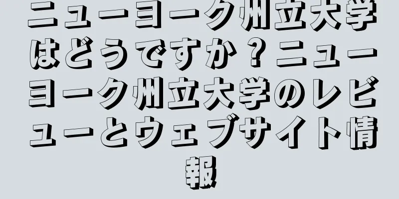 ニューヨーク州立大学はどうですか？ニューヨーク州立大学のレビューとウェブサイト情報