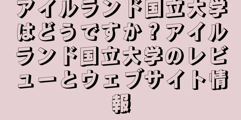 アイルランド国立大学はどうですか？アイルランド国立大学のレビューとウェブサイト情報