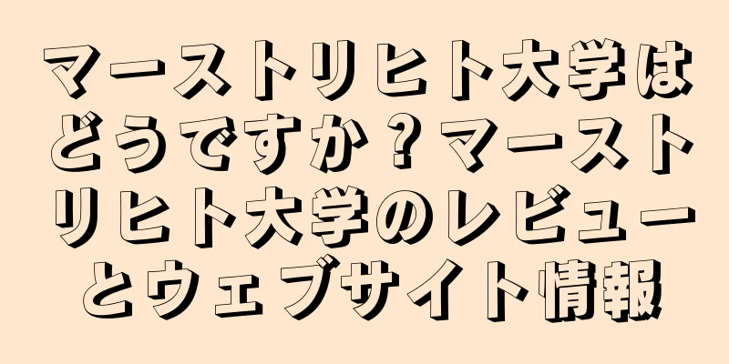 マーストリヒト大学はどうですか？マーストリヒト大学のレビューとウェブサイト情報