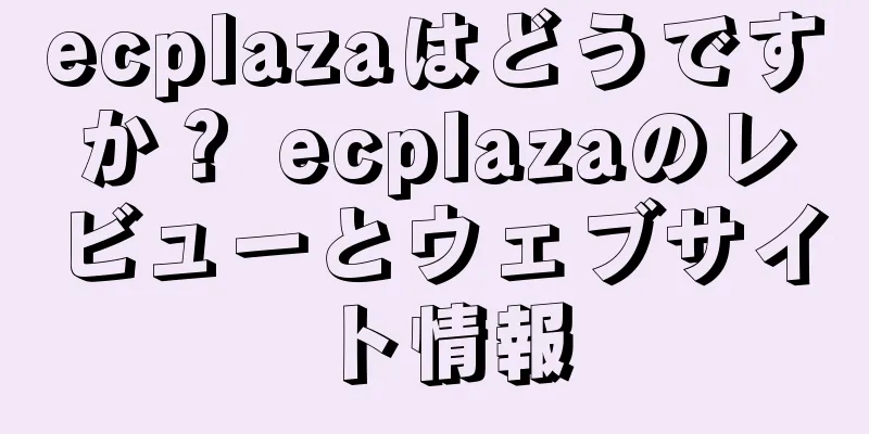 ecplazaはどうですか？ ecplazaのレビューとウェブサイト情報