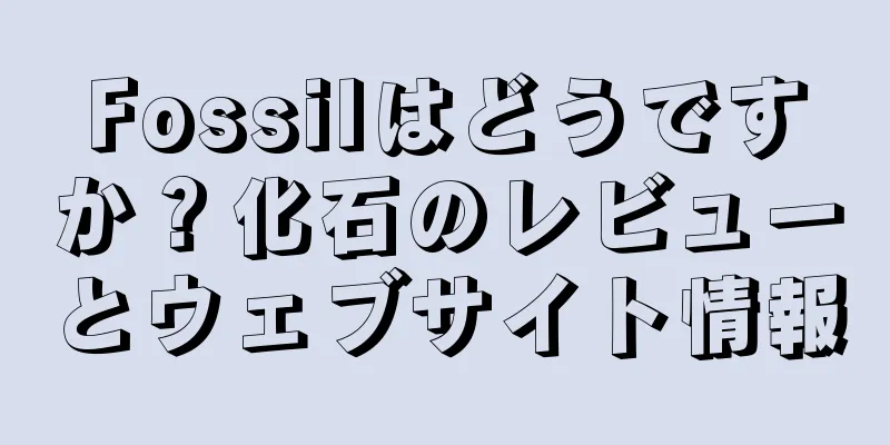 Fossilはどうですか？化石のレビューとウェブサイト情報
