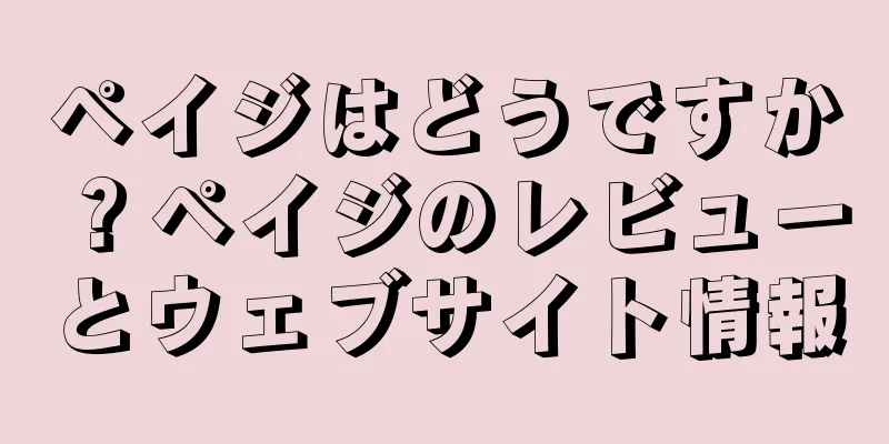 ペイジはどうですか？ペイジのレビューとウェブサイト情報