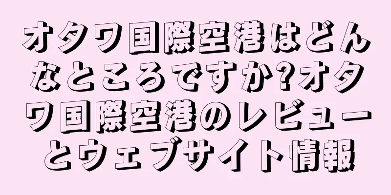 オタワ国際空港はどんなところですか?オタワ国際空港のレビューとウェブサイト情報