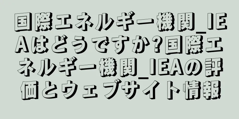 国際エネルギー機関_IEAはどうですか?国際エネルギー機関_IEAの評価とウェブサイト情報