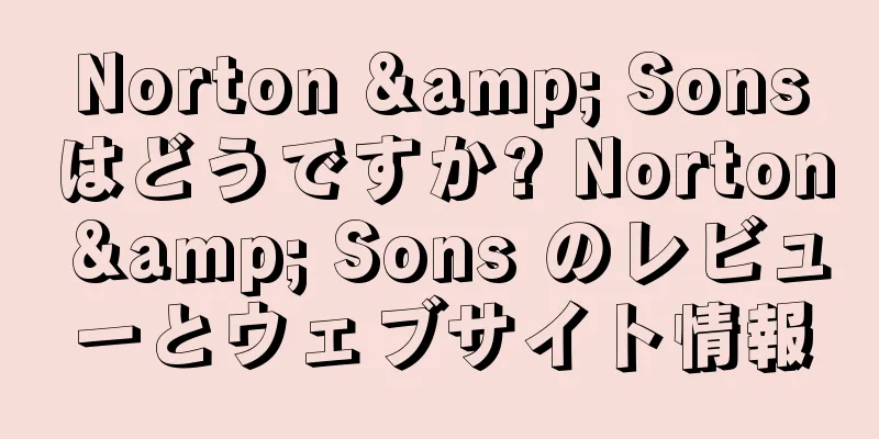 Norton & Sonsはどうですか? Norton & Sons のレビューとウェブサイト情報