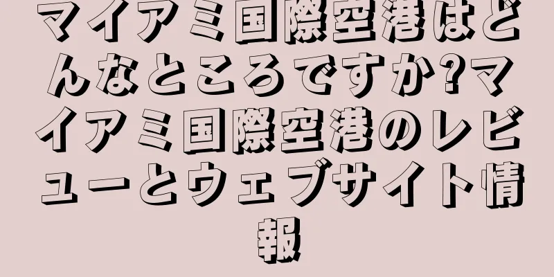 マイアミ国際空港はどんなところですか?マイアミ国際空港のレビューとウェブサイト情報