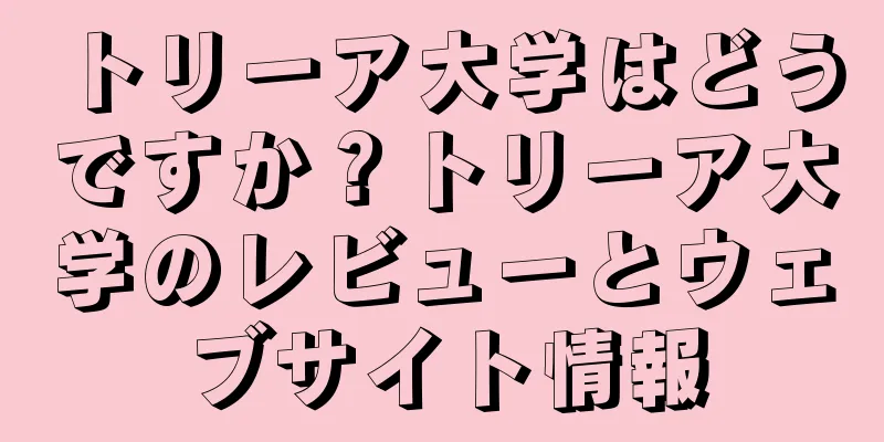 トリーア大学はどうですか？トリーア大学のレビューとウェブサイト情報