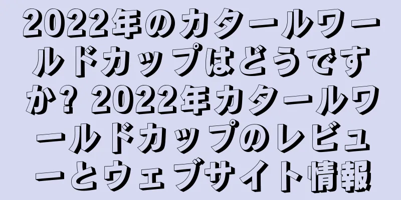 2022年のカタールワールドカップはどうですか? 2022年カタールワールドカップのレビューとウェブサイト情報
