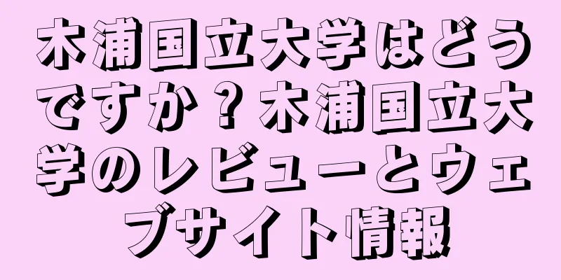 木浦国立大学はどうですか？木浦国立大学のレビューとウェブサイト情報