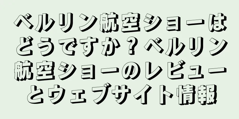 ベルリン航空ショーはどうですか？ベルリン航空ショーのレビューとウェブサイト情報