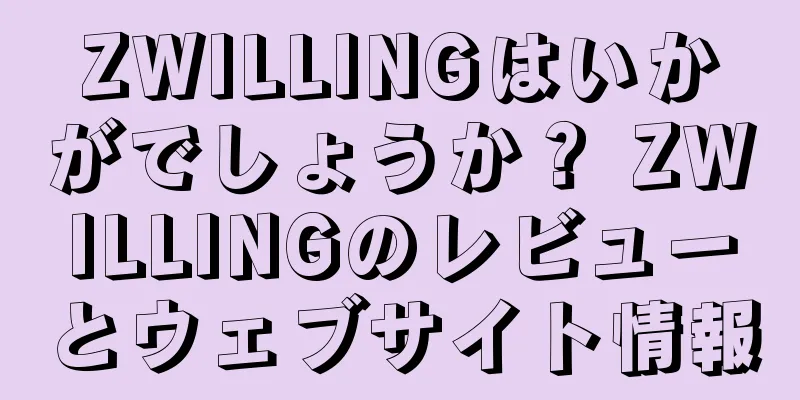 ZWILLINGはいかがでしょうか？ ZWILLINGのレビューとウェブサイト情報