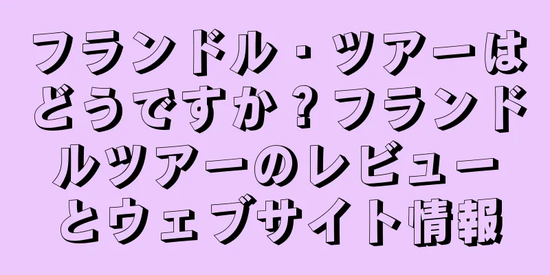 フランドル・ツアーはどうですか？フランドルツアーのレビューとウェブサイト情報