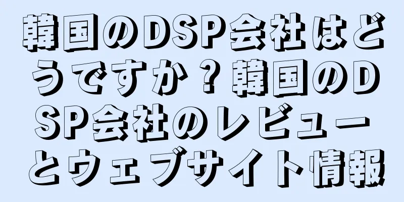 韓国のDSP会社はどうですか？韓国のDSP会社のレビューとウェブサイト情報