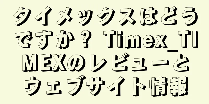 タイメックスはどうですか？ Timex_TIMEXのレビューとウェブサイト情報
