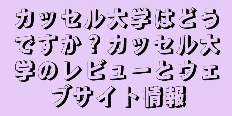 カッセル大学はどうですか？カッセル大学のレビューとウェブサイト情報