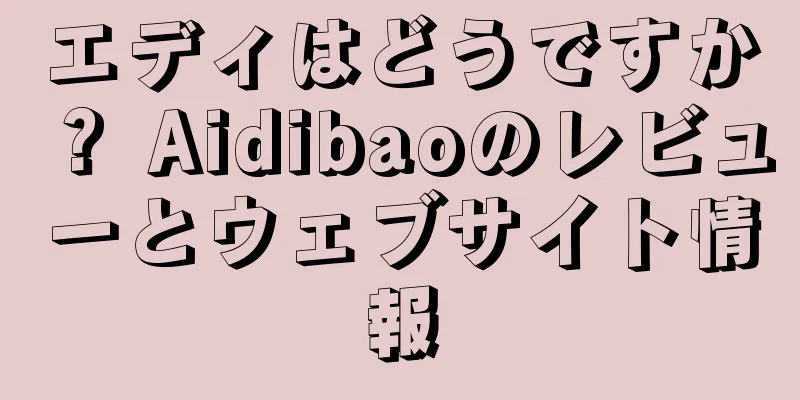 エディはどうですか？ Aidibaoのレビューとウェブサイト情報